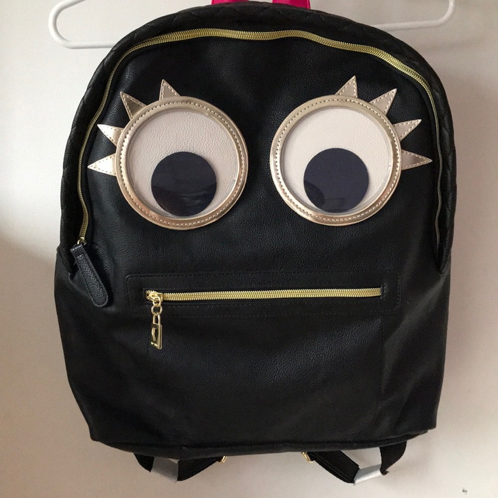 Betsey Johnson google eyes backpack